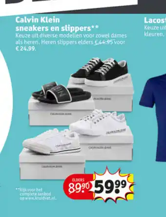 Kruidvat Calvin Klein Sneakers en Slippers aanbieding