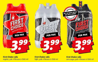 Boni First choice cola aanbieding