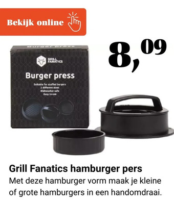 Tuincentrum Osdorp Grill fanatics hamburger pers aanbieding