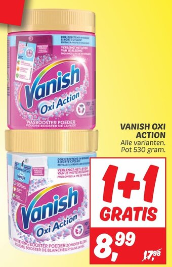 Dekamarkt VANISH OXI ACTION Alle varianten. Pot 530 gram. aanbieding