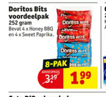 Kruidvat Doritos Bits Voordeelpak 252 gram aanbieding