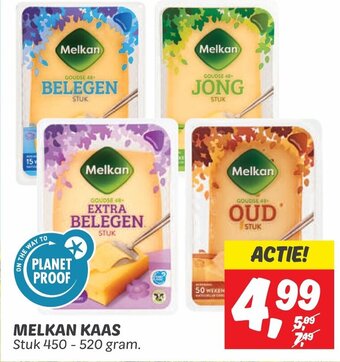 Dekamarkt MELKAN KAAS Stuk 450-520 gram. aanbieding