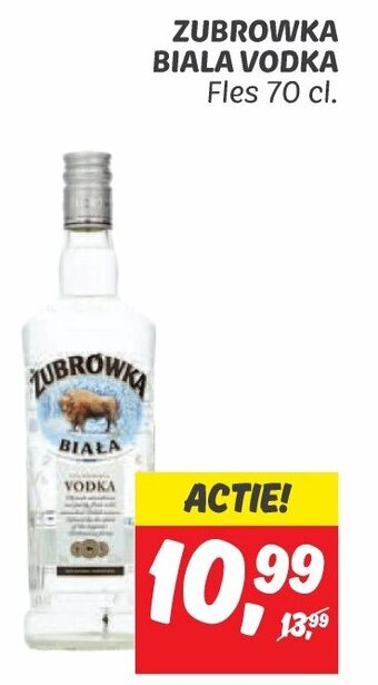 Dekamarkt ZUBROWKA BIALA VODKA Fles 70 cl. aanbieding