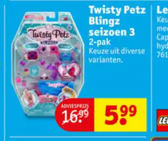 Kruidvat Twisty Petz Blingz Seizoen 3 2-pak aanbieding