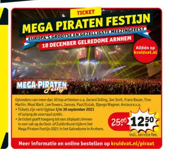 Kruidvat Mega Piraten Festijn aanbieding