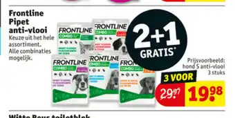 Kruidvat Frontline Pipet Anti-Vlooi 3 stuks aanbieding