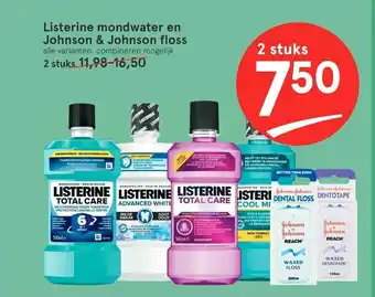 Etos Listerine mondwater en johnson & johnson floss aanbieding