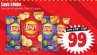 Dirk Lays chips 120 gram aanbieding