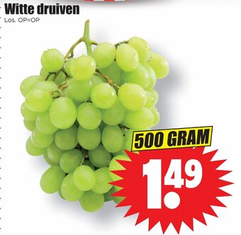 Dirk Witte druiven 500 GRAM aanbieding