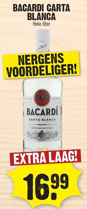 Dirk BACARDI CARTA BLANCA aanbieding