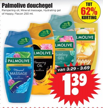 Dirk Palmolive douchegel 250 ml aanbieding