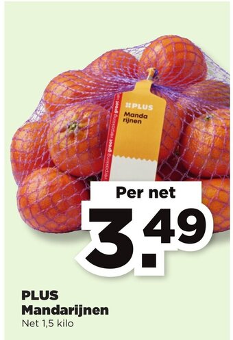 PLUS Mandarijnen 1.5 kilo aanbieding