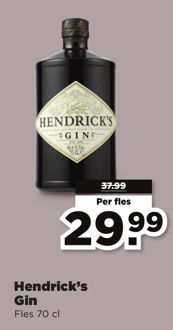 PLUS Hendrick's Gin 70 cl aanbieding