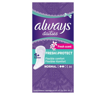 Voordeeldrogisterij Always inlegkruisjes fresh & protect - 30 st aanbieding