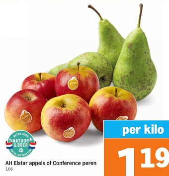 Albert Heijn AH Elstar appels of Conference peren aanbieding