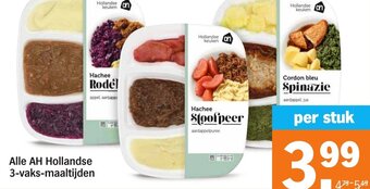 Albert Heijn Alle AH Hollandse 3-vaks-maaltijden aanbieding