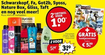 Kruidvat Schwarzkopf, Fa, Got2b, Syoss, Nature Box, Gliss, Taft en nog veel meer! aanbieding