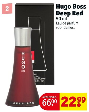 Kruidvat Hugo Boss Deep Red 50ml aanbieding