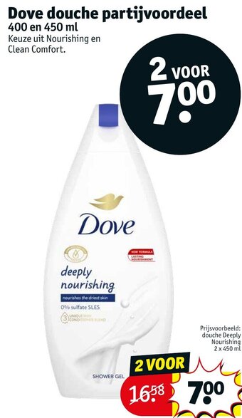 Kruidvat Dove douche partijvoordeel aanbieding