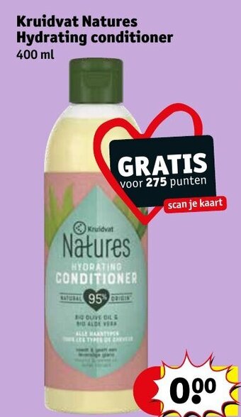 Kruidvat Kruidvat Natures Hydrating conditioner 400ml aanbieding