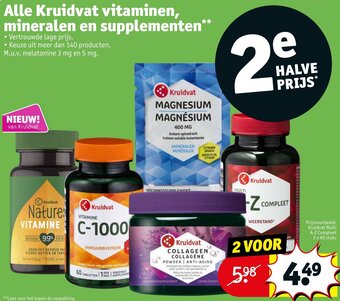 Kruidvat Alle Kruidvat vitaminen, mineralen en supplementen aanbieding