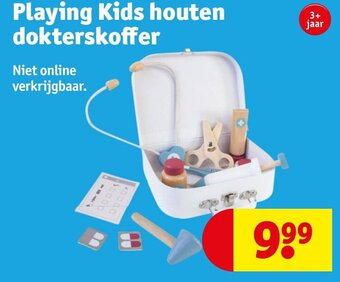 Kruidvat Playing Kids houten dokterskoffer aanbieding