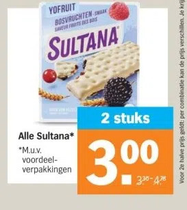 Albert Heijn Alle sultana* aanbieding