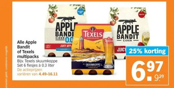 Albert Heijn Alle apple bandit of texels aanbieding