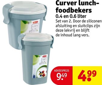 Kruidvat Curver lunch-foodbekers aanbieding