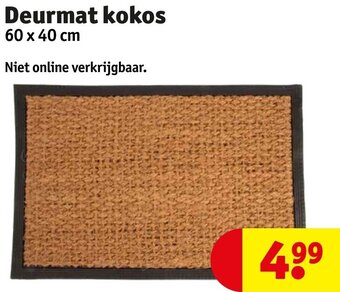 Kruidvat Deurmat kokos aanbieding