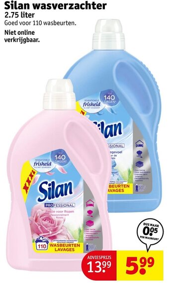 Kruidvat Silan wasverzachter 2.75 liter aanbieding