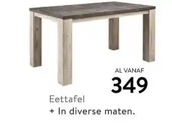 Profijt Meubel Eettafel + in Diverse Maten aanbieding