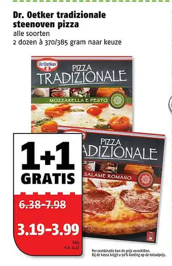 Poiesz Dr. Oetker tradizionale steenoven pizza aanbieding