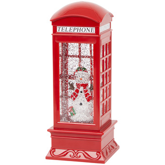 Action Kersttelefooncel met licht en glitters aanbieding