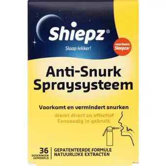 Albert Heijn Shiepz anti-snurk spraysysteem aanbieding