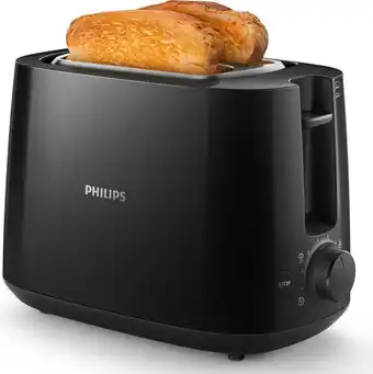 Bol.com Philips daily hd2581/90 - broodrooster - zwart aanbieding