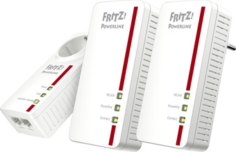 Coolblue Avm fritz!powerline 1260e wlan set international wifi 1200 mbps 3 adapters aanbieding
