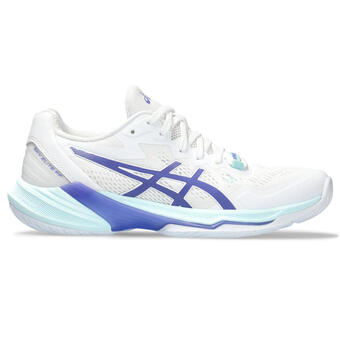 Decathlon Asics sky elite ff 2 volleybalschoenen dames wit/paars aanbieding