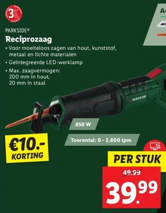 Lidl Reciprozaag aanbieding