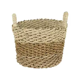 fonQ Woonexpress mand jogya beige - rotan - 41x32x41cm (bxhxd) aanbieding