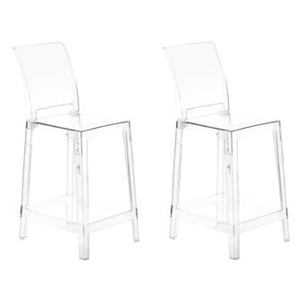 fonQ Wellington - barkruk set - transparant - polycarbonaat aanbieding