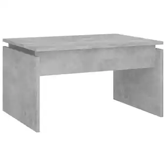 fonQ Vidaxl salontafel 68x50x38 cm spaanplaat betongrijs aanbieding