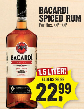 Super Dirck 3 Bacardi spiced rum aanbieding