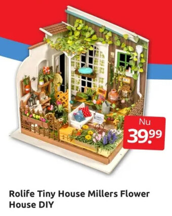 Boekenvoordeel Rolife Tiny House Millers Flower House DIY aanbieding