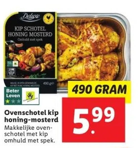 Lidl Ovenschotel kip honing-mosterd aanbieding