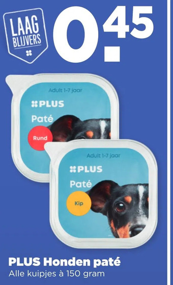 PLUS Plus honden paté aanbieding