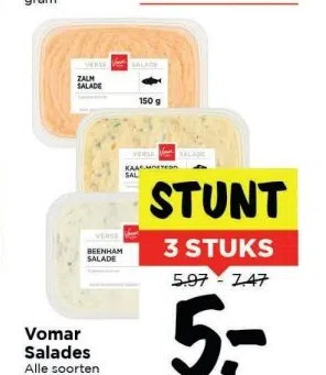 Vomar Vomar salades aanbieding