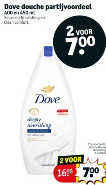 Kruidvat Dove douche partijvoordeel aanbieding