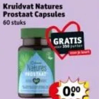 Kruidvat Kruidvat Natures Prostaat Capsules 60 stuks aanbieding