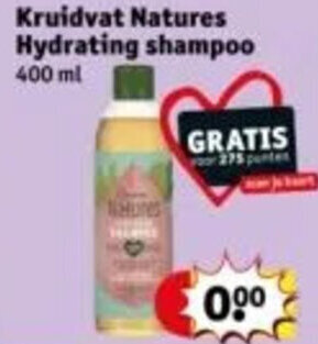 Kruidvat Kruidvat Natures Hydrating shampoo 400 ml aanbieding